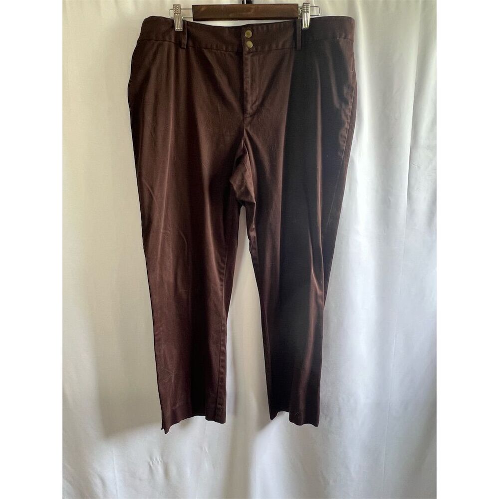 Lauren Ralph Lauren Women's Plus Size 16 Brown Dress Pants Casual